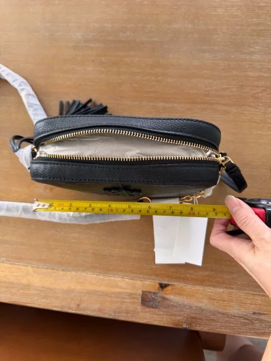 NWT Tory Burch McGraw Camera Bag Crossbody Bag Black - Picture 12 of 12